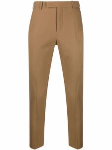 PT Torino pantalon chino slim à taille mi-haute - Marron