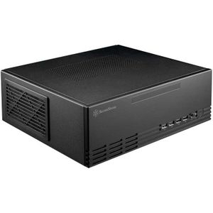 SilverStone SST-ML11B htpc behuizing 2x USB-A 2.0, 2x USB-A 3.2 (5 Gbit/s), 1x Audio