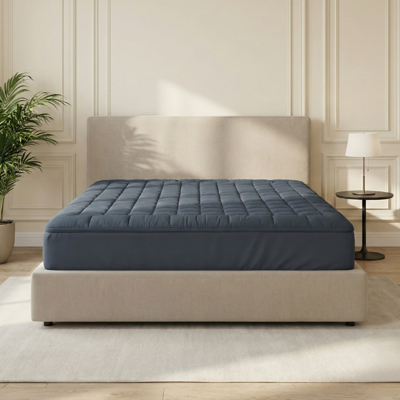 1+1 Gratis Wasbare Topper & Hoeslaken In 1 - Ultiem Slaapcomfort - Antraciet - Dekbed-Discounter.nl 1+1 Gratis Wasbare Topper & Hoeslaken In 1 - Ultiem Slaapcomfort - Antraciet - Dekbed-Discounter.nl