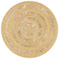 VidaXL Vloerkleed handgemaakt 120 cm gevlochten jute