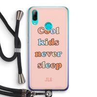 Cool Kids Never Sleep: Huawei P Smart (2019) Transparant Hoesje met koord
