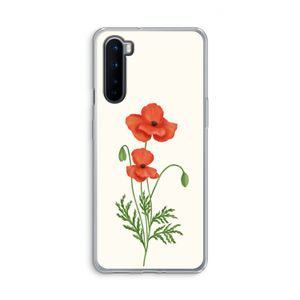 Red poppy: OnePlus Nord Transparant Hoesje