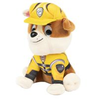 Paw Patrol pluche knuffel van Rubble 15 cm - thumbnail