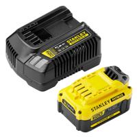 Stanley FATMAX SFMCB14M1 V20 18V startset | 1x 4.0Ah + 2A lader - SFMCB14M1-QW