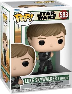 Star Wars: The Book of Boba Fett Funko Pop Vinyl: Luke Skywalker and Grogu