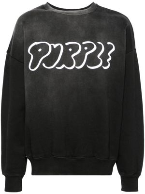 Purple Brand sweat à logo floqué - Noir