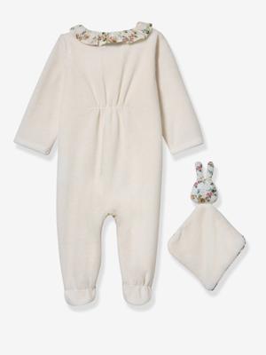 Babypakje met knuffel wit