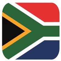 Glas viltjes met Zuid afrikaanse vlag 15 st - thumbnail