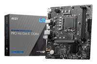MSI PRO H610M-E DDR4 moederbord Intel H610 LGA 1700 micro ATX MSI PRO H610M-E DDR4 moederbord Intel H610 LGA 1700 micro ATX