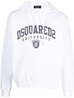 DSQUARED2 hoodie à imprimé University - Blanc