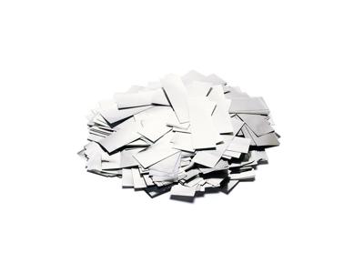 TCM FX Metallic Confetti rectangular 55x18mm, silver, 1kg TCM FX Metallic Confetti rectangular 55x18mm, silver, 1kg