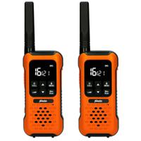 Alecto FR300OE - Robuuste walkie talkie, tot 10 kilometer bereik, oranje/zwart