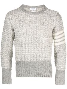 Thom Browne pull à 4 bandes signature - Gris