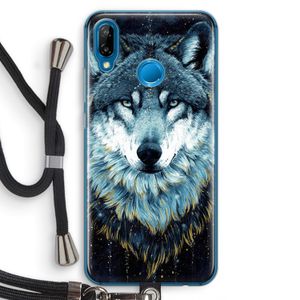 Darkness Wolf: Huawei P20 Lite Transparant Hoesje met koord