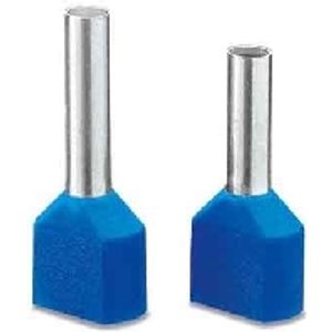 AI-TWIN 2X0,75-8 GY  (100 Stück) - Cable end sleeve 0,75mm² insulated AI-TWIN 2X0,75-8 GY