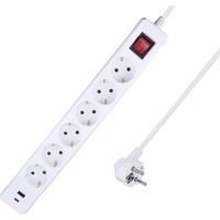 AS Schwabe 11378 Stekkerdoos Wit Randaarde stekker 1 stuk(s)