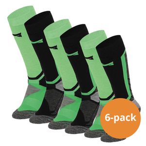 Xtreme Snowboard Sokken 6-pack Multi Green-45/47