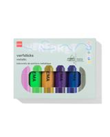 HEMA Verfsticks metallic - 6 stuks