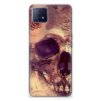 Silicone Back Case OPPO A53 5G | OPPO A73 5G Skullhead