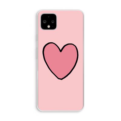 Hartje: Pixel 4 XL Transparant Hoesje