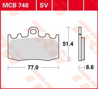 TRW Remblokken, en remschoenen voor de moto, MCB748 Allround organisch