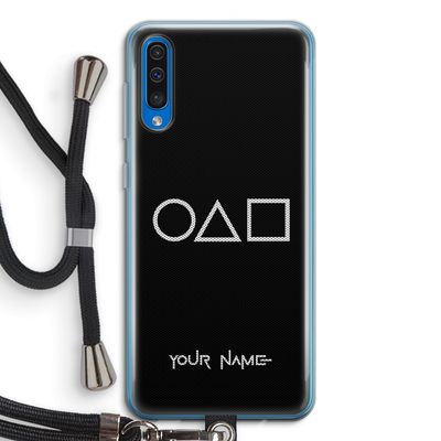 Squid Game: Samsung Galaxy A50 Transparant Hoesje met koord