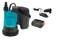 Gardena Accu Dompelpomp 2000/2 Clear 18V P4A Set voor Flexibele Watermanagement in Tuin