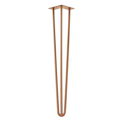 Stalen hairpin koper hairpin ø 1,6 cm en hoogte 72 cm