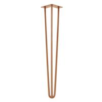 Stalen hairpin koper hairpin ø 1,6 cm en hoogte 72 cm