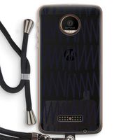 Marrakech Zigzag: Motorola Moto Z Force Transparant Hoesje met koord