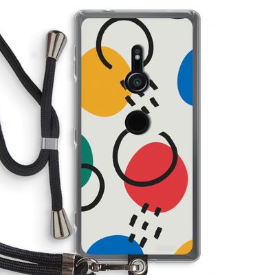 Illustratieve pop 3: Sony Xperia XZ2 Transparant Hoesje met koord