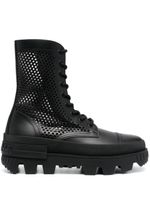 Moncler bottines Carla à design perforé - Noir