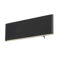 Globo Design wandlampSiegfried S zwart met schakelaar - 41751-8B