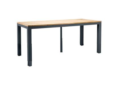 Suns Monte Vari Dining Tafel Matt Royal Grey Met Teak Top 240 x 100 cm - Suns