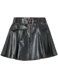 RE/DONE Moto leather skirt - Noir