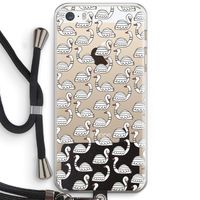 Zwanen: iPhone 5 / 5S / SE Transparant Hoesje met koord