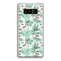 Flamingo bladeren: Samsung Galaxy Note 8 Transparant Hoesje Flamingo bladeren: Samsung Galaxy Note 8 Transparant Hoesje