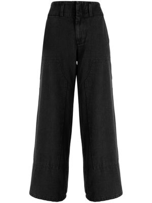Sea pantalon ample à taille haute - Noir