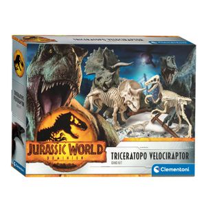 Clementoni Jurassic World Triceratops Velociraptor Graafset