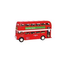 Modelauto London Bus rood 12 cm   -