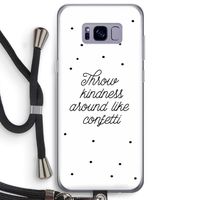 Confetti: Samsung Galaxy S8 Plus Transparant Hoesje met koord