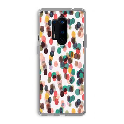 Tropical Dots: OnePlus 8 Pro Transparant Hoesje