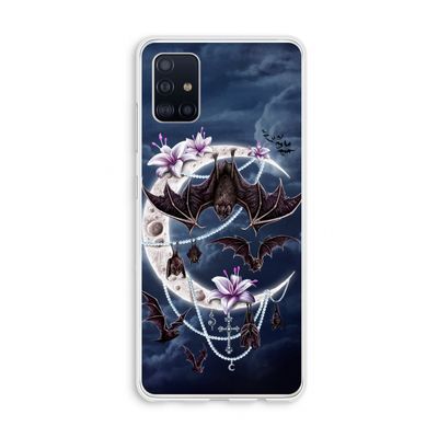 Vleermuizen Maan: Galaxy A51 4G Transparant Hoesje
