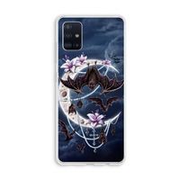 Vleermuizen Maan: Galaxy A51 4G Transparant Hoesje