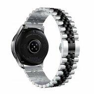 Stalen band - Zilver / zwart - Samsung Galaxy watch 7 - 40mm & 44mm