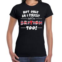 Not only perfect British / Groot Brittannie t-shirt zwart voor d - thumbnail