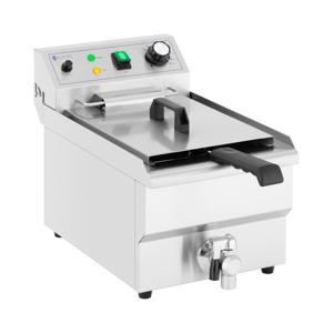 Elektrische friteuse - 9 L - 3.000 W - aftapkraan - koude zone