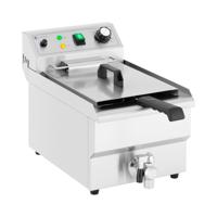 Elektrische friteuse - 9 L - 3.000 W - aftapkraan - koude zone