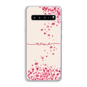 Hartjes en kusjes: Samsung Galaxy S10 5G Transparant Hoesje