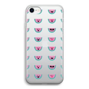 Smiley watermeloenprint: iPhone SE 2020 Transparant Hoesje